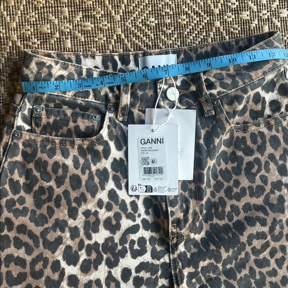 Leopard Denim Stary Jeans Ganni - Picture 10 of 10